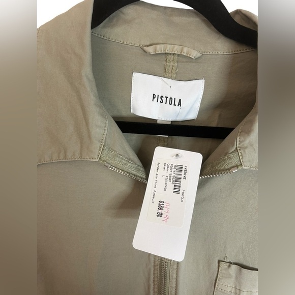 Revolve Pistola Pistachio Green Jordan Jumpsuit Flightsuit Women’s Sz Large NWT - Picture 9 of 16